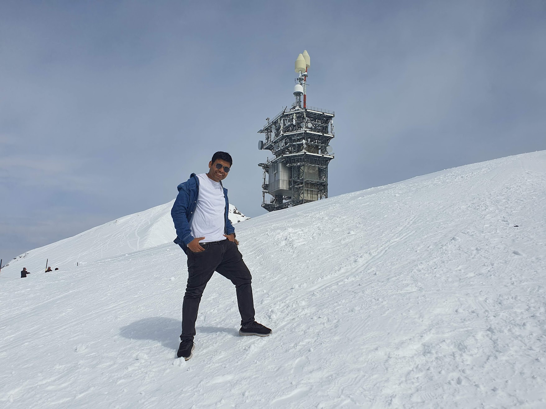 Vikas Ranjan at Mount Titlis